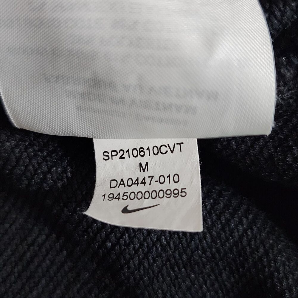 Nike Dri-FIT Cropped Oversized Crewneck Sweatshirt Black Women's M DA0447-010 - Picture 9 of 9